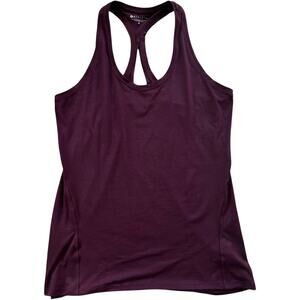 EUC Athleta Scoop Neck Open Back Tank Top Purple Women's Size Medium